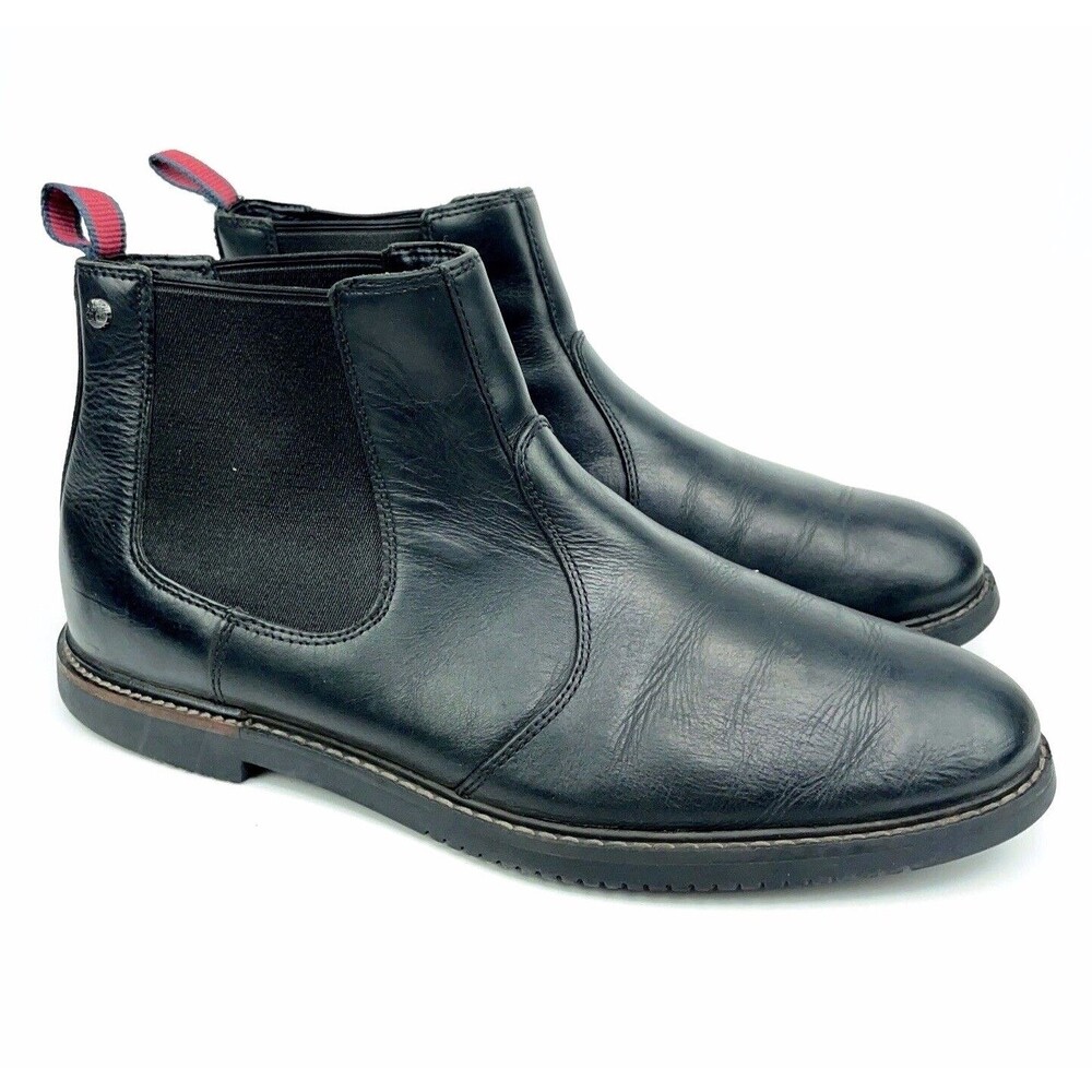 Timberland Earthkeepers Brook Park Mens 9  43 Chelsea Black Leather Boots  A1219